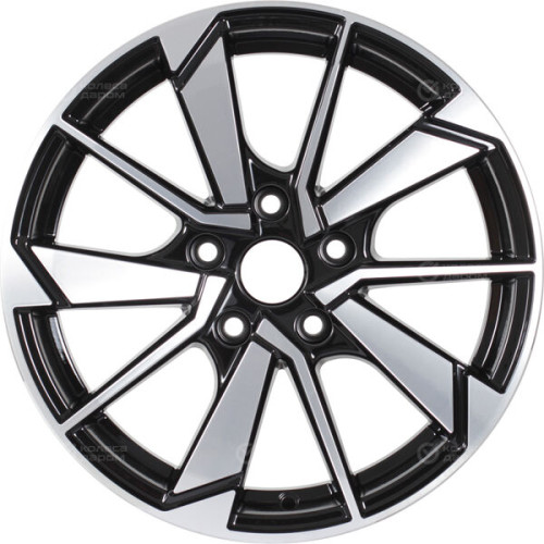 Колесный диск iFree Зиплайн 6.5xR16 5x114.3 ET35 DIA67.1 чёрный глянцевый с полированной лицевой частью