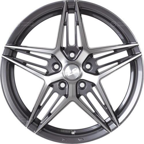 Колесный диск LS LS 1262 7.5xR17 5x112 ET40 DIA57.1 насыщенный темно-серый полностью полированный