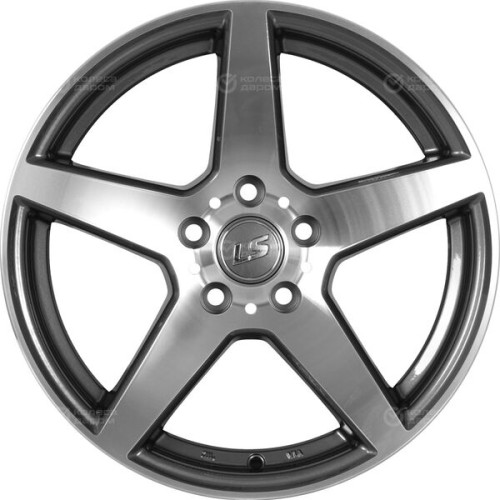 Колесный диск LS LS 360 7xR16 4x98 ET28 DIA58.6 насыщенный темно-серый полностью полированный