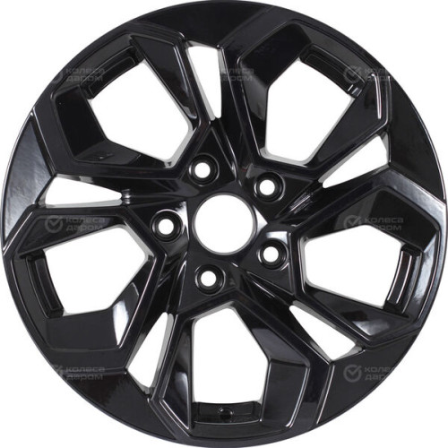 Колесный диск KDW KD1620 6.5xR16 5x114.3 ET45 DIA67.1 (уценка) черный глянцевый