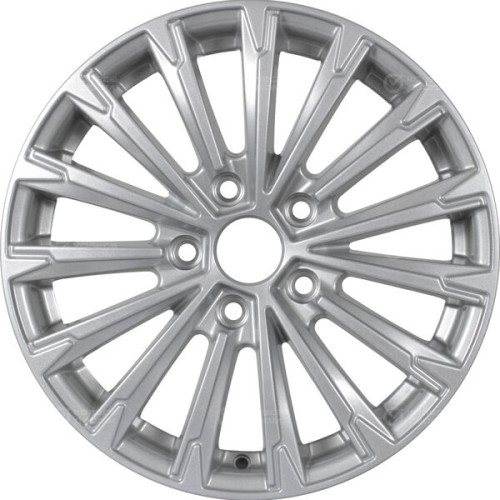Колесный диск KDW KD1610 6.5xR16 4x100 ET50 DIA60.1 глянцевый серебристый