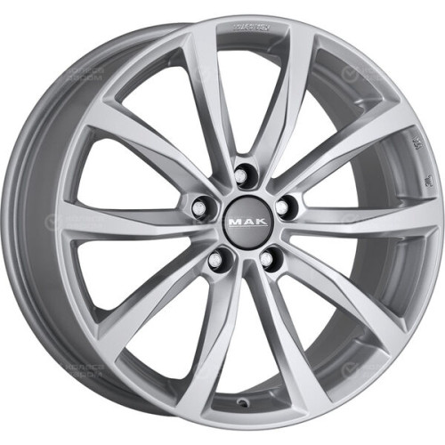 Колесный диск MAK WOLF 7.5xR18 5x114.3 ET45 DIA67.1 серебристый