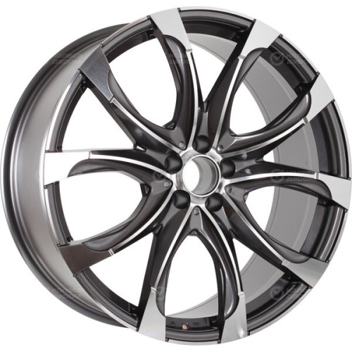 Колесный диск Replay LR54 9.5xR22 5x120 ET49 DIA72.6 насыщенный темно-серый полностью полированный