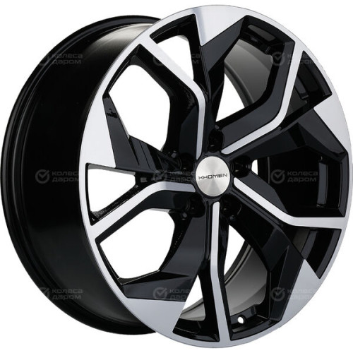 Колесный диск KHOMEN KHW2006 (Q8) 8.5xR20 5x112 ET20 DIA66.5 глянцевый черный с полированной лицевой частью