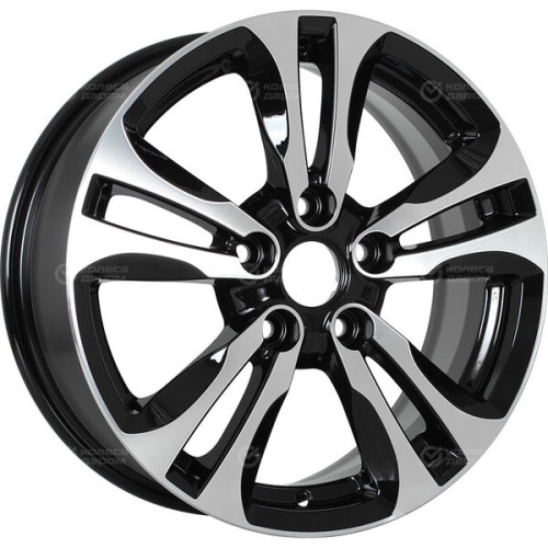 Колесный диск NEO 658 6.5xR16 5x110 ET46 DIA63.4 глянцевый черный с полированной лицевой частью