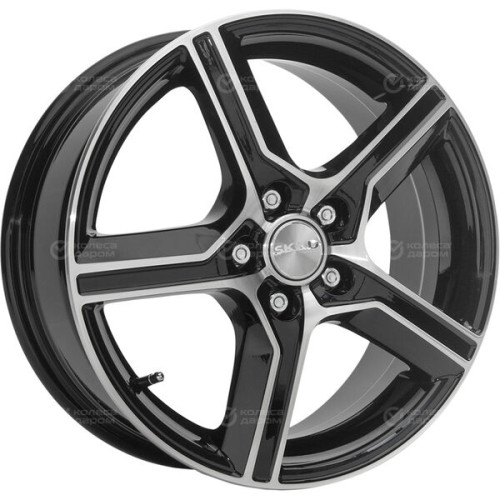 Колесный диск СКАД Драйв 6.5xR17 5x114.3 ET40 DIA66.1 черный глянцевый с полированной лицевой поверхностью