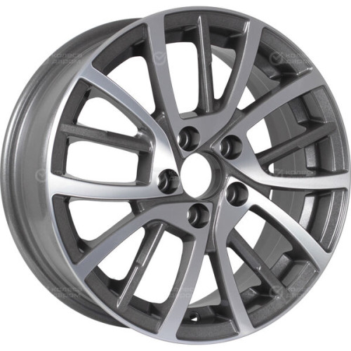 Колесный диск Tech Line 548 6xR15 5x100 ET40 DIA57.1 серый с алмазной проточкой