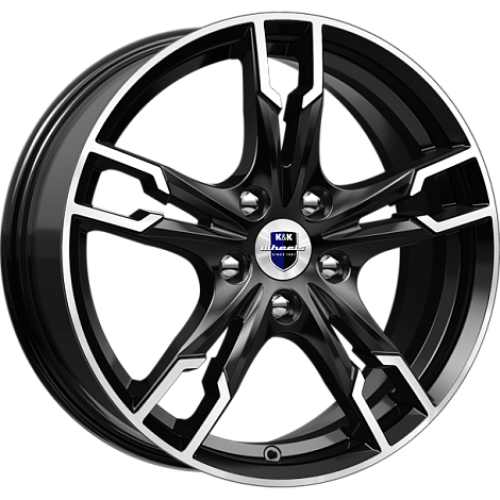 Легковой диск КиК Солар 7x17 5x105 ET40 56,6 Алмаз черный