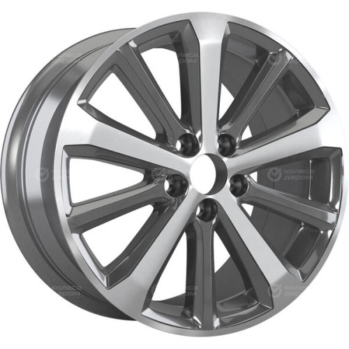 Колесный диск Replay KI233 7.5xR18 5x114.3 ET50.5 DIA67.1 насыщенный темно-серый полностью полированный