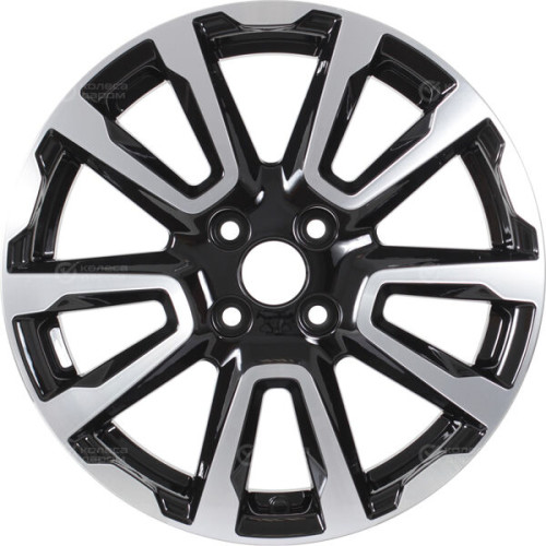 Колесный диск iFree Original КС1026 (ZV 16_Logan) 6.5xR16 4x100 ET45 DIA60.1 черный глянцевый с полированными элементами лицевой поверхности