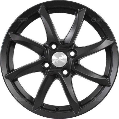 Колесный диск СКАД Осака 6xR15 4x100 ET46 DIA54.1 черный матовый