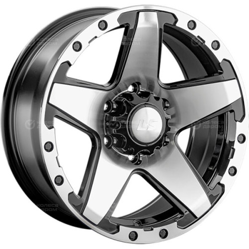 Колесный диск LS LS 1284 8xR16 5x150 ET2 DIA110.1 черный полностью полированный