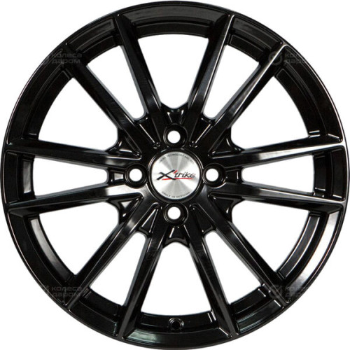 Колесный диск X-trike X129 6.5xR16 4x98 ET35 DIA58.5 глянцевый черный