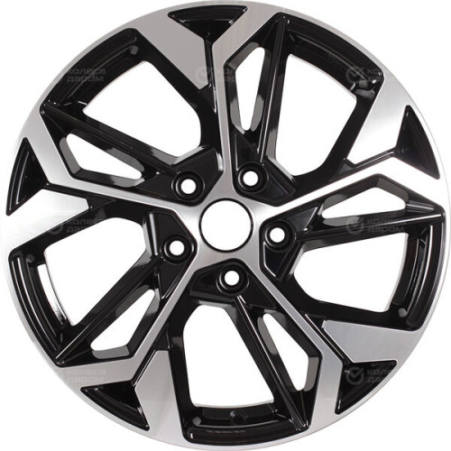 Колесный диск iFree Original КС1062 (17_Coolray) 6.5xR17 5x114.3 ET50 DIA54.1 черный глянцевый с полированными элементами лицевой поверхности