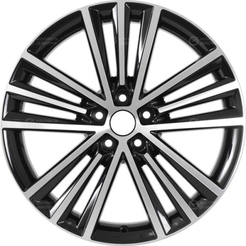 Колесный диск СКАД Манчестер 7.5xR19 5x108 ET50 DIA63.35 черный глянцевый с полированной лицевой поверхностью