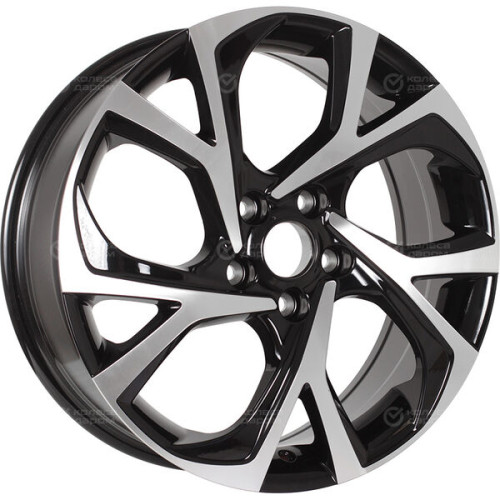 Колесный диск Replay LX168 7xR17 5x114.3 ET35 DIA60.1 черный глянцевый с полированной лицевой частью