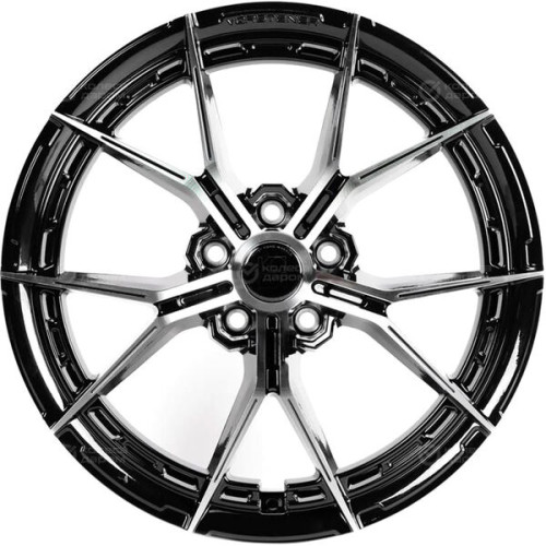 Колесный диск Vorsteiner VFX002 8.5xR18 5x108 ET35 DIA73.1 черный с полированными спицами