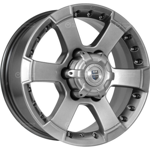 Колесный диск КиК M56 7xR16 6x139.7 ET20 DIA110.1 темно-серебристый