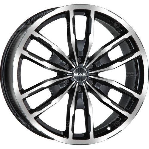 Колесный диск MAK Peak 9xR20 6x139.7 ET38 DIA67.1 чёрный глянцевый с полированной лицевой частью