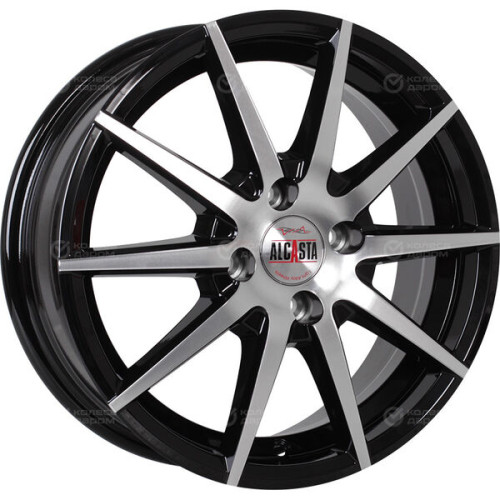 Колесный диск Alcasta M53 6xR15 5x100 ET38 DIA57.1 черный полностью полированный