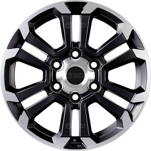 Колесный диск Replay TY352 7xR16 6x139.7 ET30 DIA106.1 черный глянцевый с полированной лицевой частью