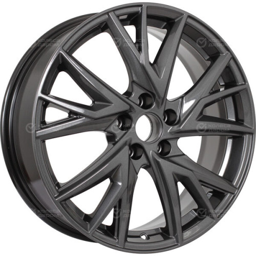 Колесный диск КиК Кайлас 6.5xR18 5x114.3 ET40 DIA66.1 насыщенный темно-серый полностью полированный