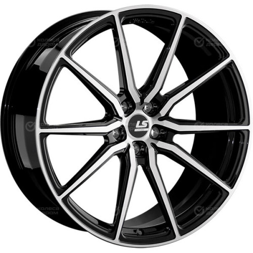 Колесный диск LS Forged FG01 10xR21 5x112 ET44 DIA66.6 черный глянцевый с полированной лицевой частью