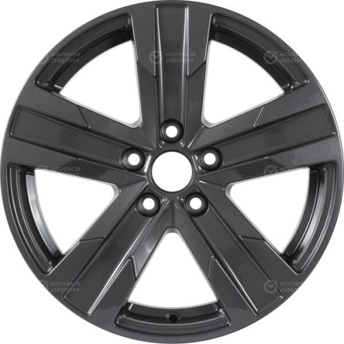 Колесный диск КиК Висмут 7xR16 5x114.3 ET35 DIA66.1 насыщенный темно-серый полностью полированный