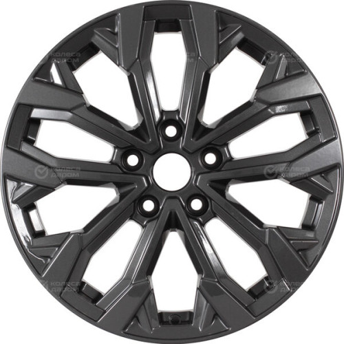 Колесный диск КиК Морейн 6.5xR17 5x108 ET33 DIA60.1 (уценка) насыщенный темно-серый полностью полированный