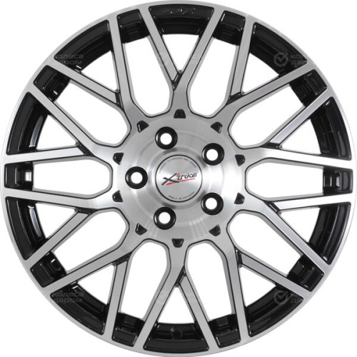 Колесный диск X-trike X131 7xR17 5x112 ET45 DIA57.1 черный глянцевый с полированной лицевой поверхностью