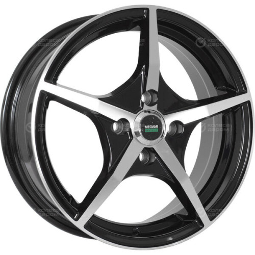 Колесный диск Megami MGM-19 6xR15 4x100 ET50 DIA60.1 черный полностью полированный