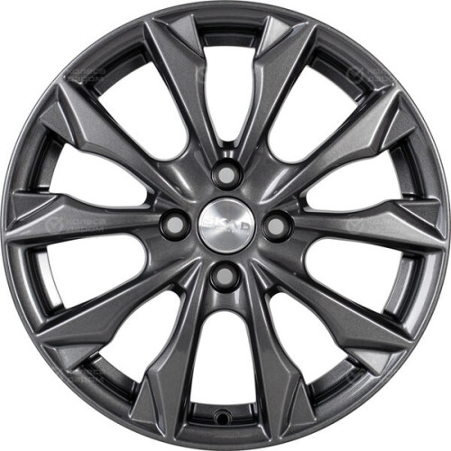 Колесный диск СКАД Нагоя 6xR16 4x100 ET41 DIA60.1 темно-серый цвет с перламутровыми оттенками