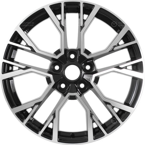 Колесный диск Carwel Камак 1810 7xR18 5x114.3 ET45 DIA66.1 черный глянцевый с полированной лицевой частью