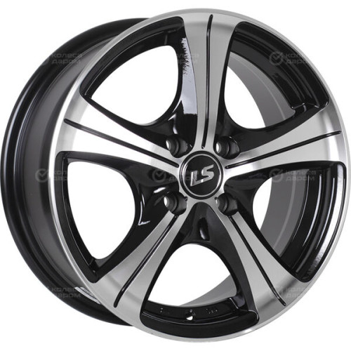 Колесный диск LS LS 202 6xR14 4x100 ET39 DIA73.1 черный полностью полированный