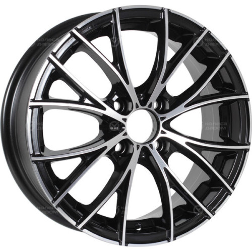 Колесный диск NEO 573 6xR15 4x100 ET45 DIA60.1 глянцевый черный с полированной лицевой частью