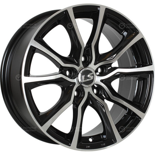 Колесный диск LS LS 392 7xR16 5x114.3 ET40 DIA73.1 черный полностью полированный