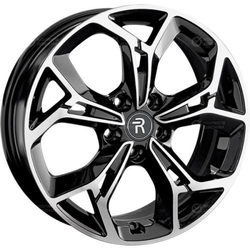 Колесный диск Replay CHR95 7xR17 5x108 ET40 DIA65.1 черный глянцевый с полированной лицевой частью