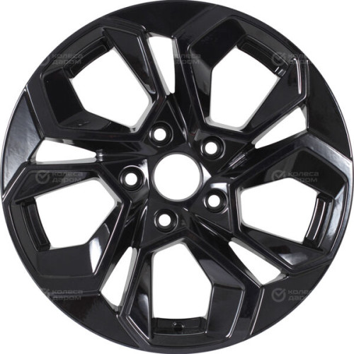Колесный диск KDW KD1620 6.5xR16 5x112 ET45 DIA57.1 черный глянцевый