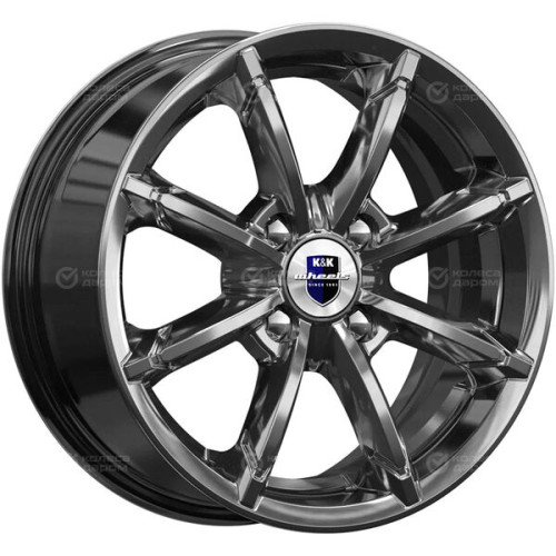 Колесный диск КиК Sportline 6xR14 4x98 ET30 DIA58.5 насыщенный темно-серый полностью полированный