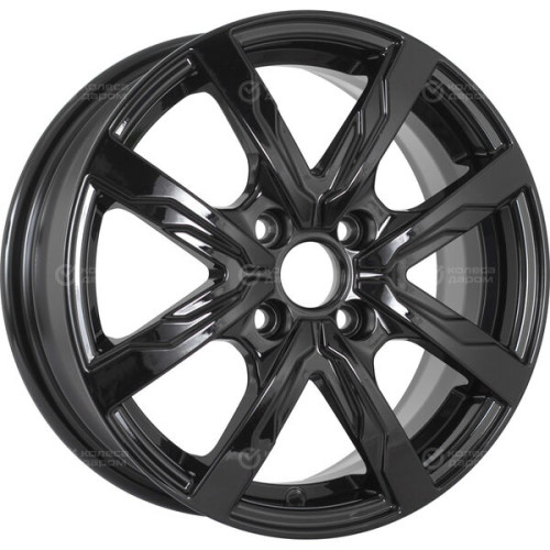 Колесный диск WUP Up122 6xR15 4x100 ET40 DIA60.1 черный глянцевый