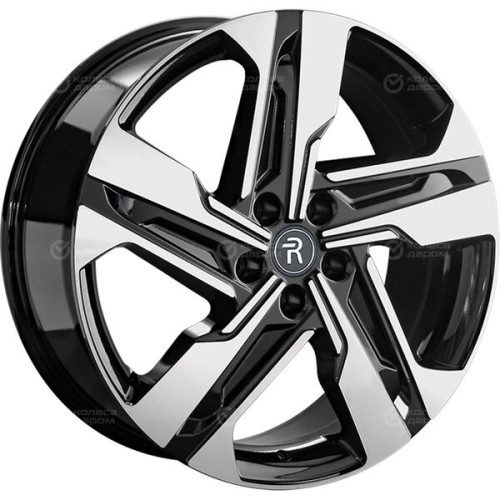 Колесный диск Replay CHR38 7.5xR18 5x108 ET47 DIA60.1 черный глянцевый с полированной лицевой частью