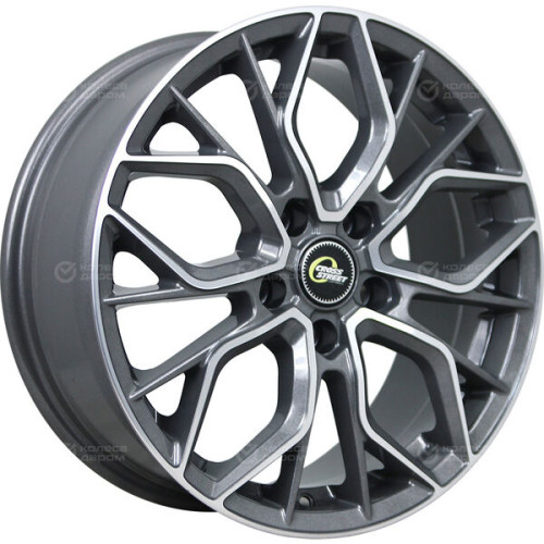Колесный диск CrossStreet CR19 7.5xR18 5x108 ET38 DIA54.1 насыщенный темно-серый полностью полированный
