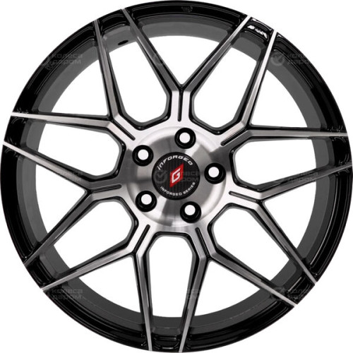 Колесный диск INFORGED IFG38 7.5xR17 4x100 ET40 DIA60.1 чёрный глянцевый полностью полированный