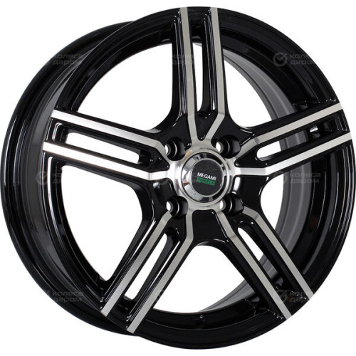 Колесный диск Megami MGM-1 6xR15 4x100 ET40 DIA60.1 черный полностью полированный