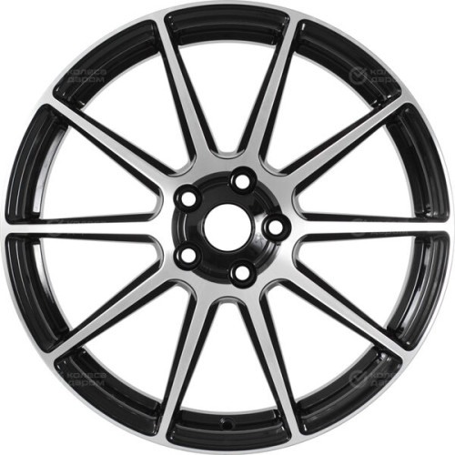 Колесный диск iFree Uno Винзор 7xR18 5x100 ET28 DIA57.1 чёрный глянцевый с полированной лицевой частью
