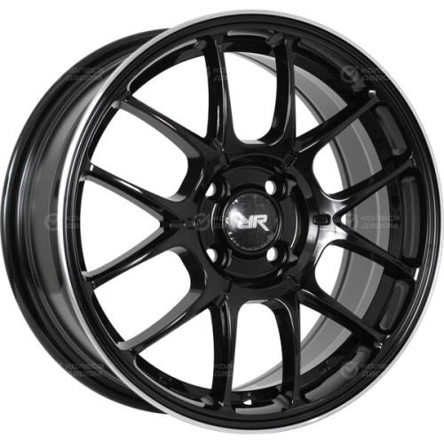 Колесный диск Race Ready CSSD2795 7xR16 4x100 ET42 DIA60.1 чёрный глянец с полированным ободом