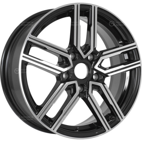 Колесный диск WUP Up113 6.5xR16 5x105 ET38 DIA56.6 черный глянцевый с полированными элементами лицевой поверхности