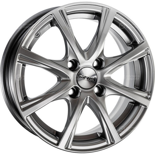 Колесный диск Carwel Легран 5.5xR14 4x100 ET39 DIA67.1 насыщенный серебристый