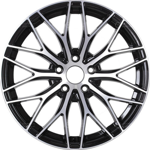 Колесный диск NEO 740 7xR17 5x114.3 ET45 DIA67.1 глянцевый черный с полированной лицевой частью