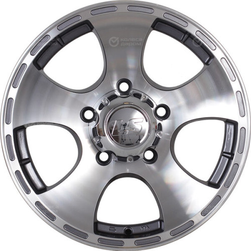Колесный диск LS LS 795 7xR16 5x139.7 ET5 DIA108.5 насыщенный темно-серый полностью полированный